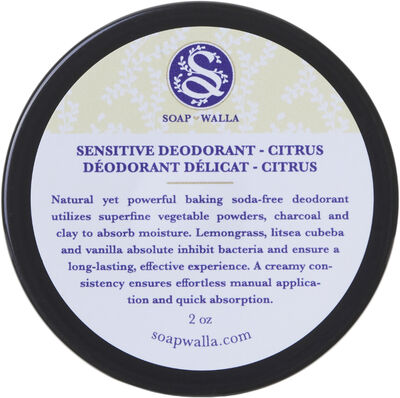 Deodorant creme til sensitiv hud - citrus