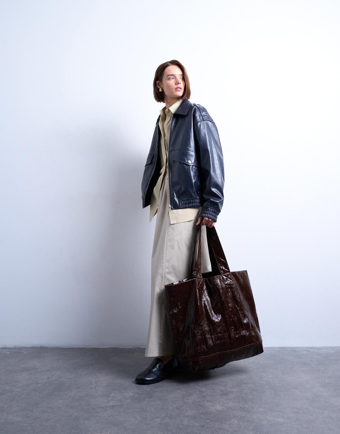 TSTROY CRINKLE TOTE BAG