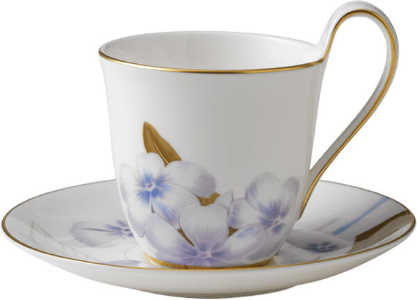 Flora 27 cl. højhankskop med underkop - Rhododendron