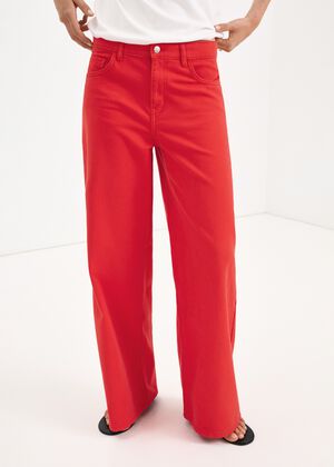 Low-rise wideleg jeans