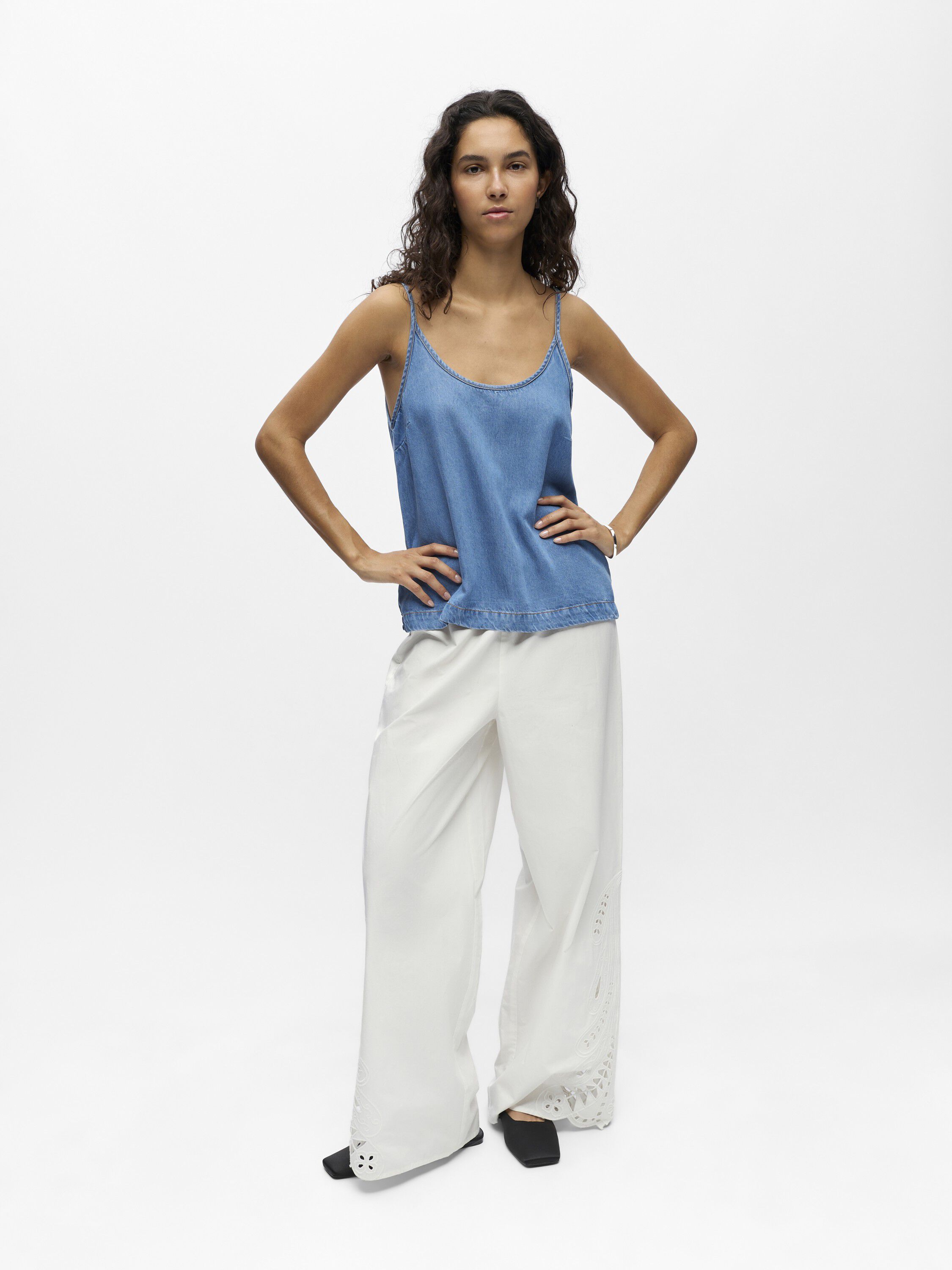 OBJFRAME SINGLET DENIM TOP 145 ND