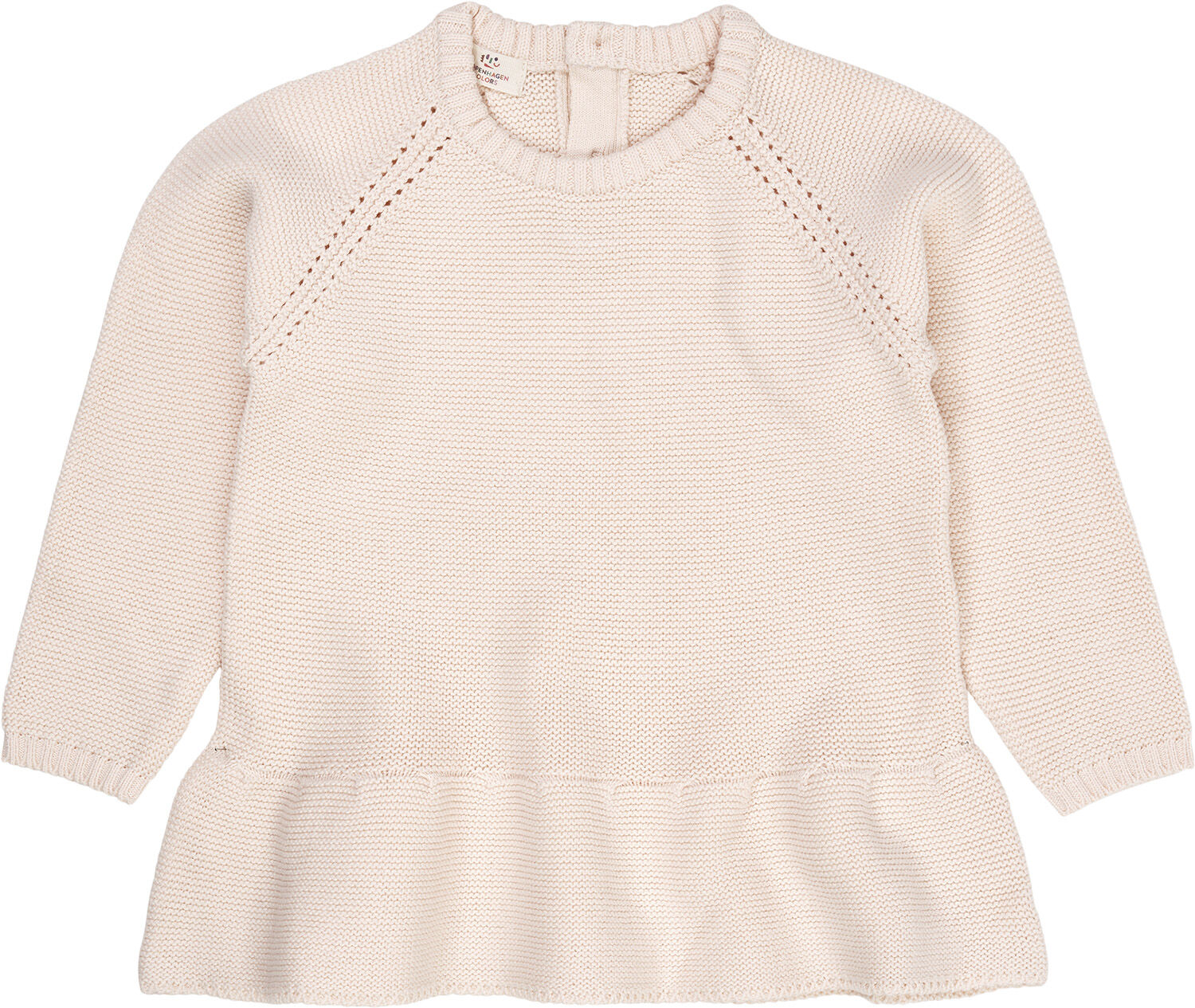 KNITTED PULLOVER W. FRILL