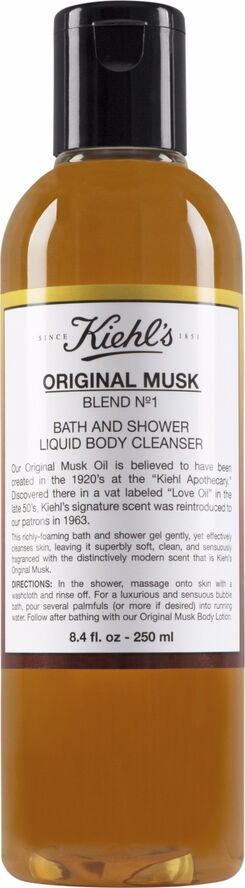 Musk Bath and Shower Liquid Body Cleanser 250 ml.