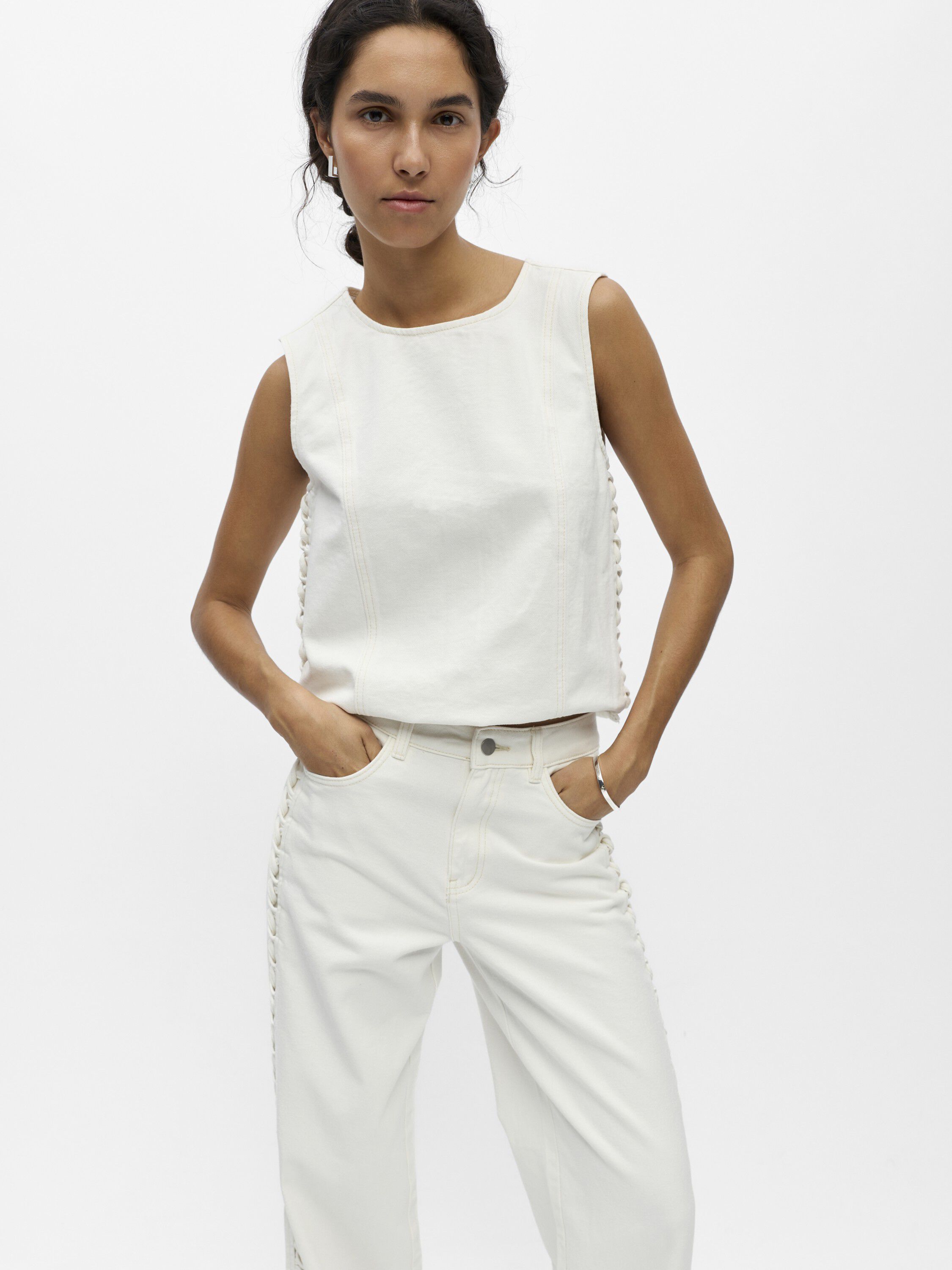 OBJRIO TRICE MW WIDE JEANS 145