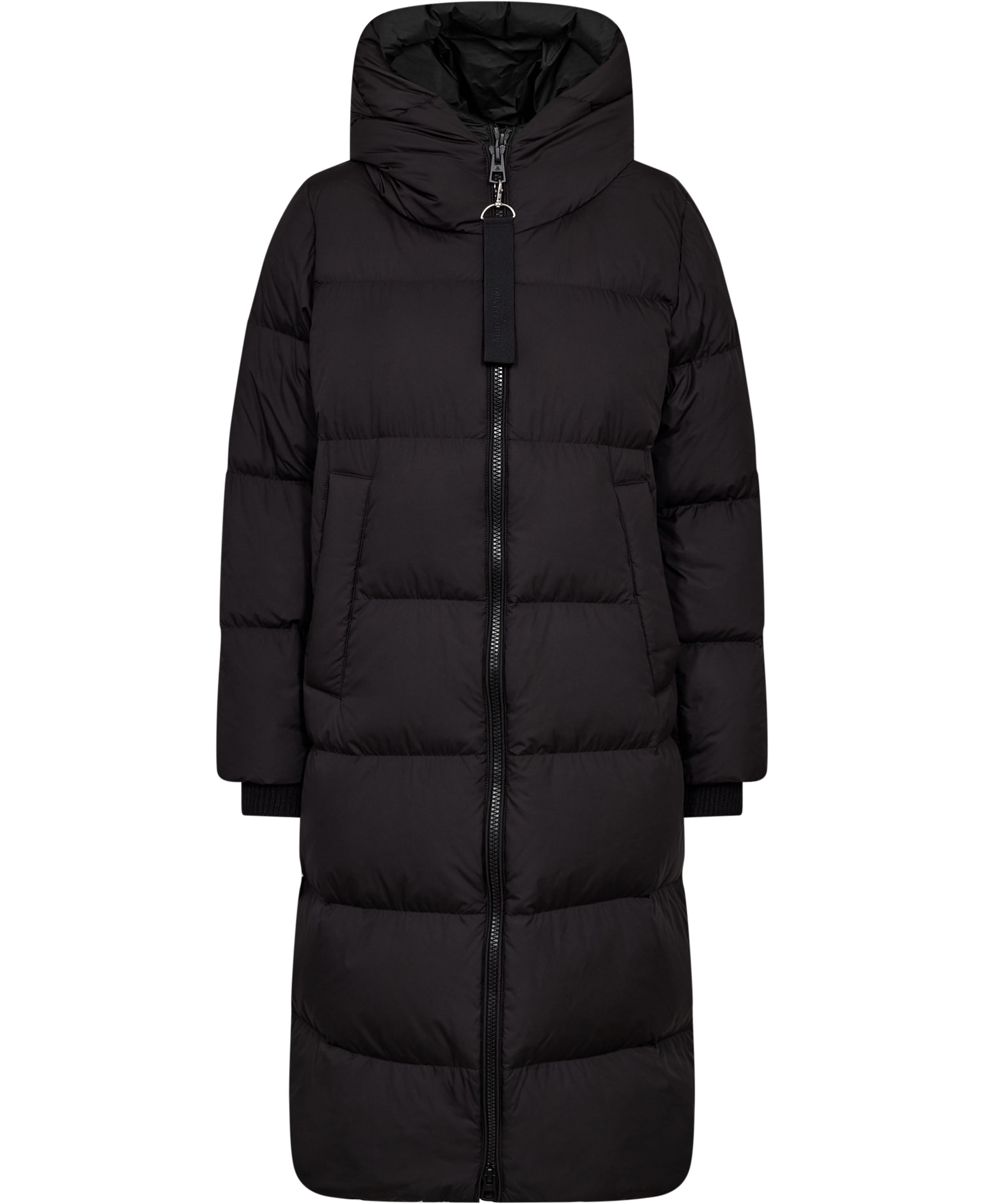 Water Repellent Down Puffer Coat, with hood, side slits