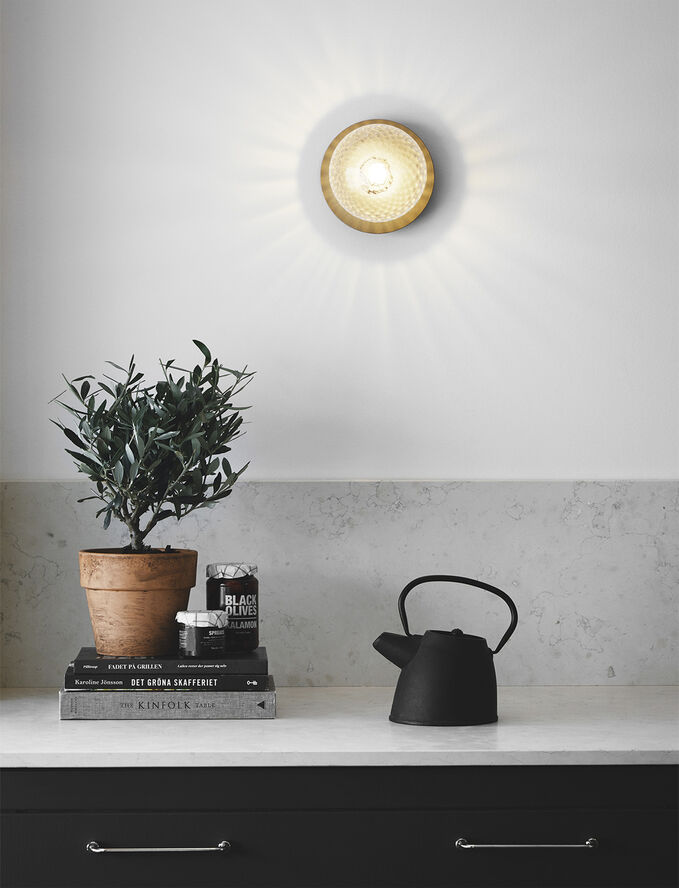 Liila 1 Medium IP44, nordic gold / optic clear