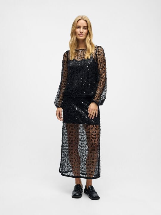 OBJMAISY HW LONG SKIRT 141