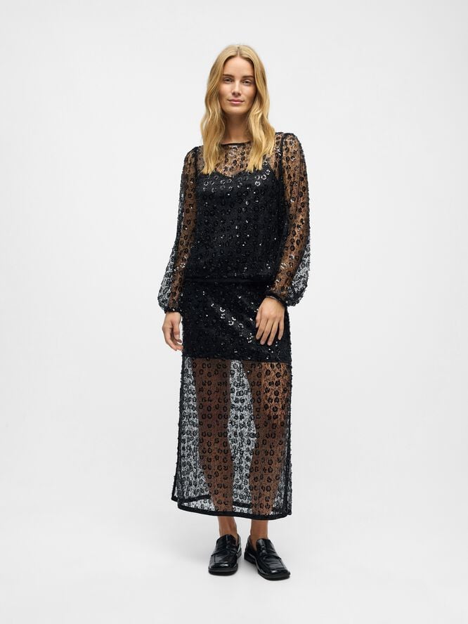 OBJMAISY HW LONG SKIRT 141