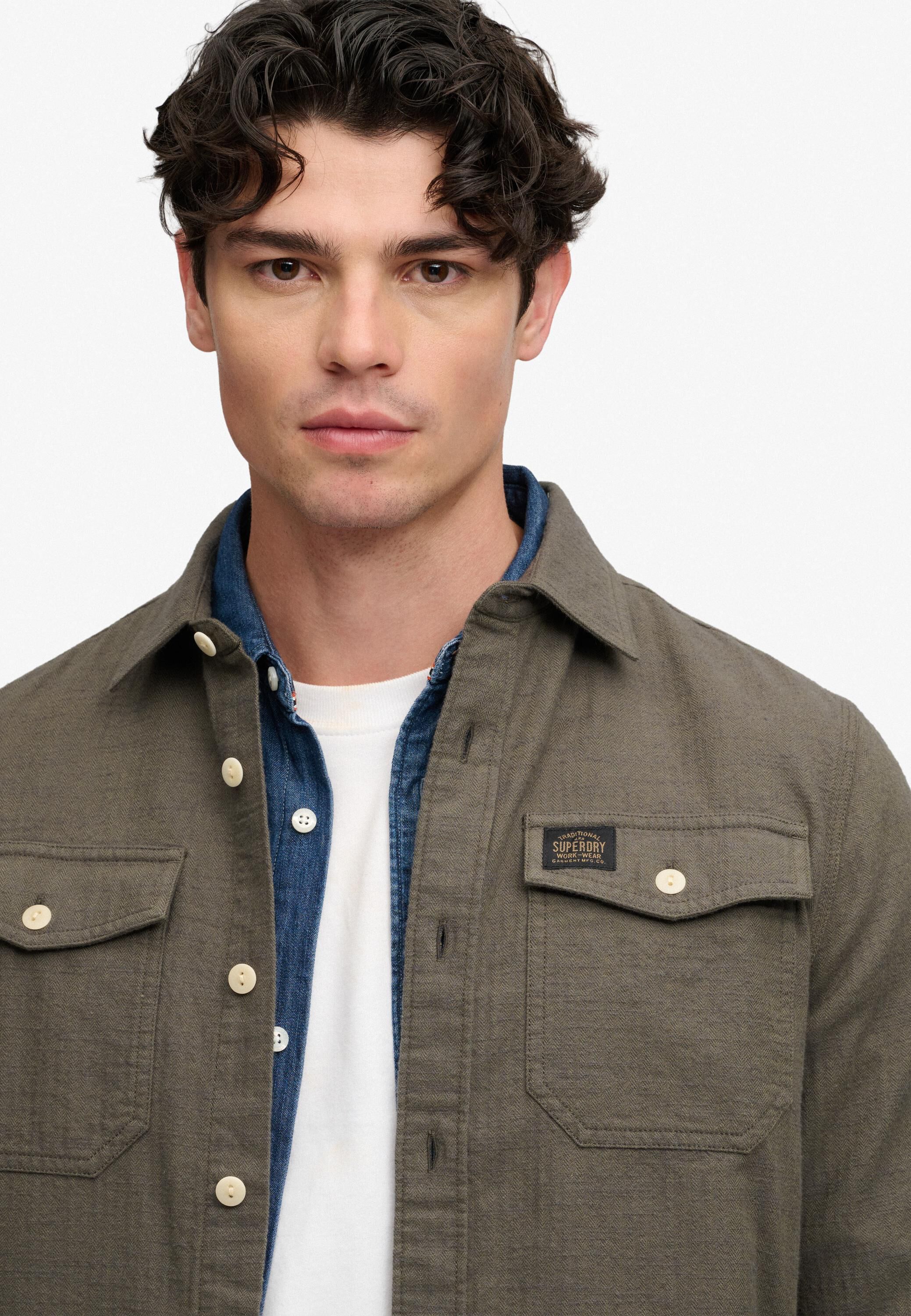 HERRINGBONE WORKWEAR SHIRT