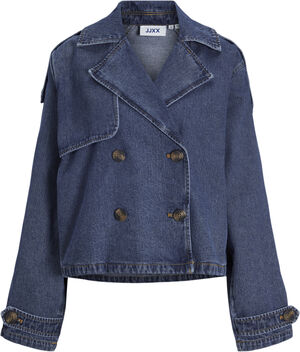 JXCARLIE SHORT LS DENIM TRENCHCOA D