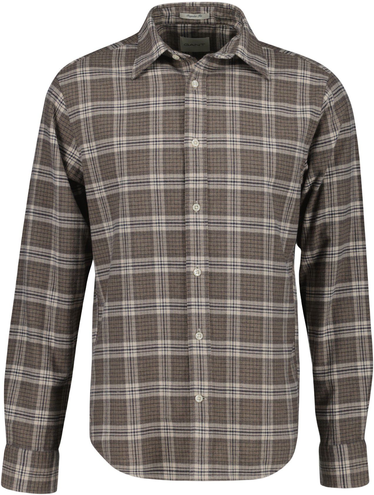 REG FLANNEL MELANGE CHECK SHIRT