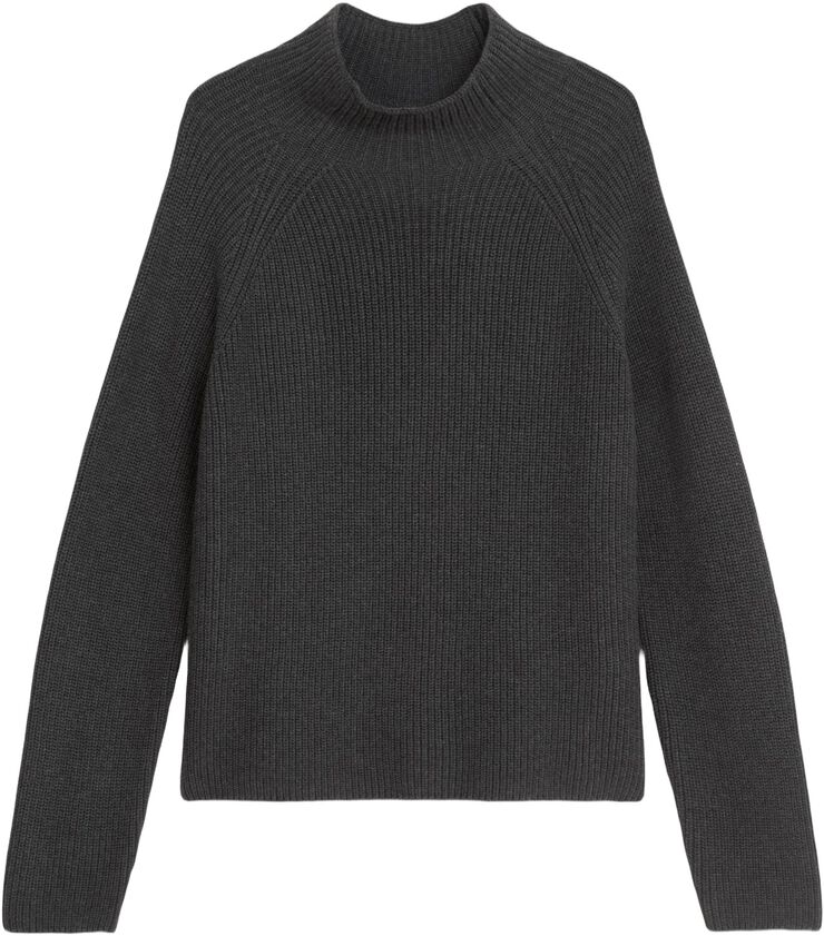 Pullover, longsleeve, stand-up coll