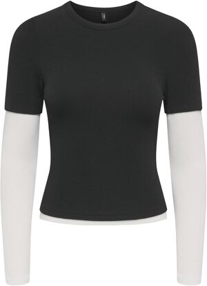 ONLDUBLA L/S DOUBLE TOP JRS