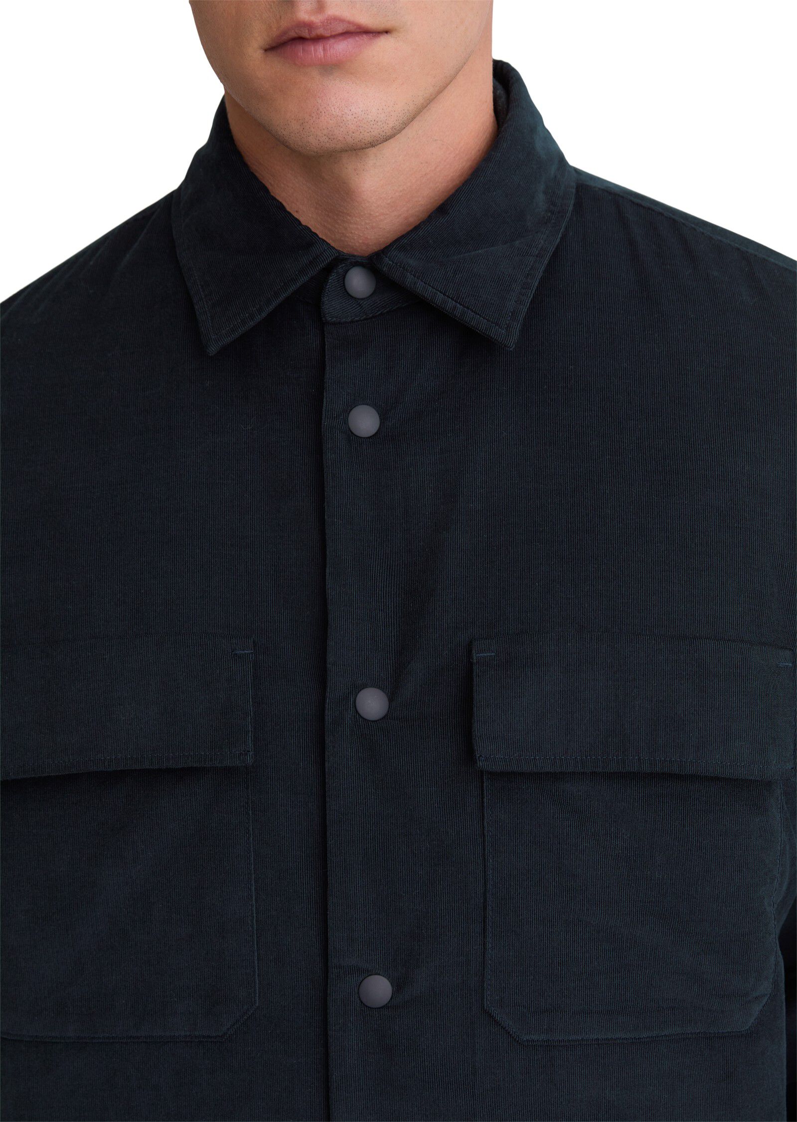 Kent collar overshirt with padding,