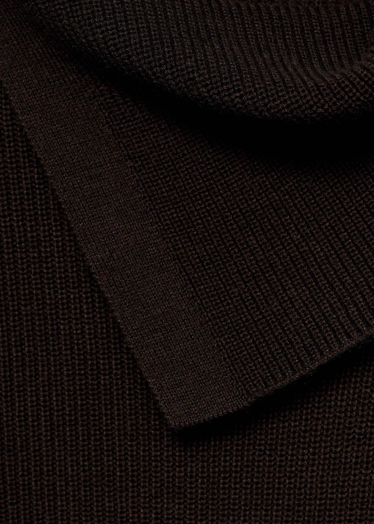 Sweater with asymmetrical neck and