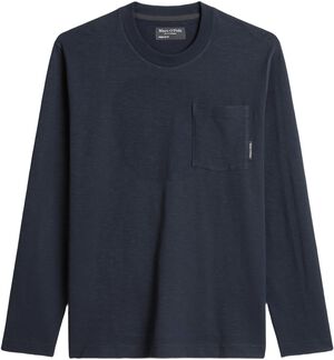 T-shirt, long sleeve, ribbed neck t