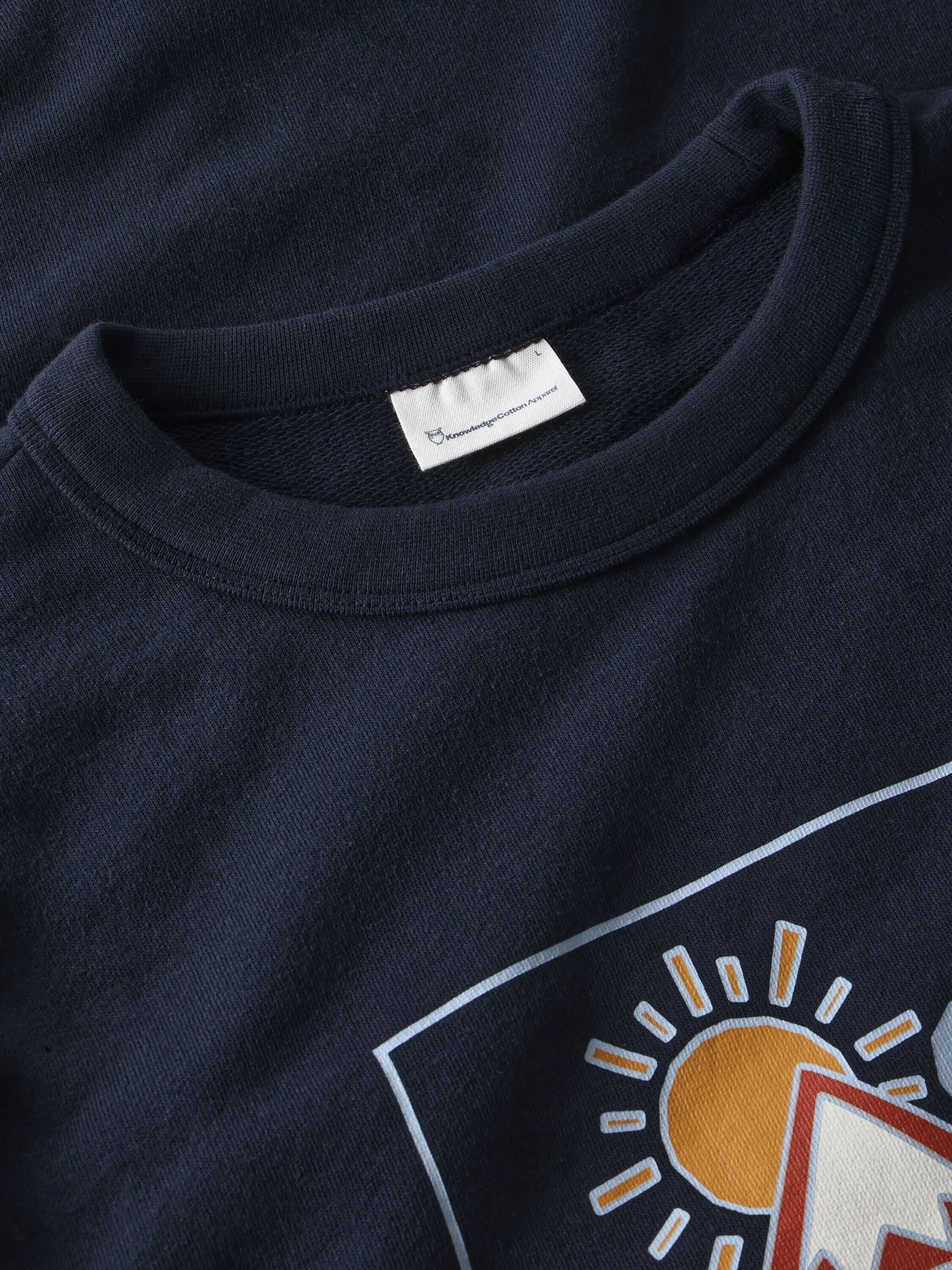 Relaxed printed crew neck