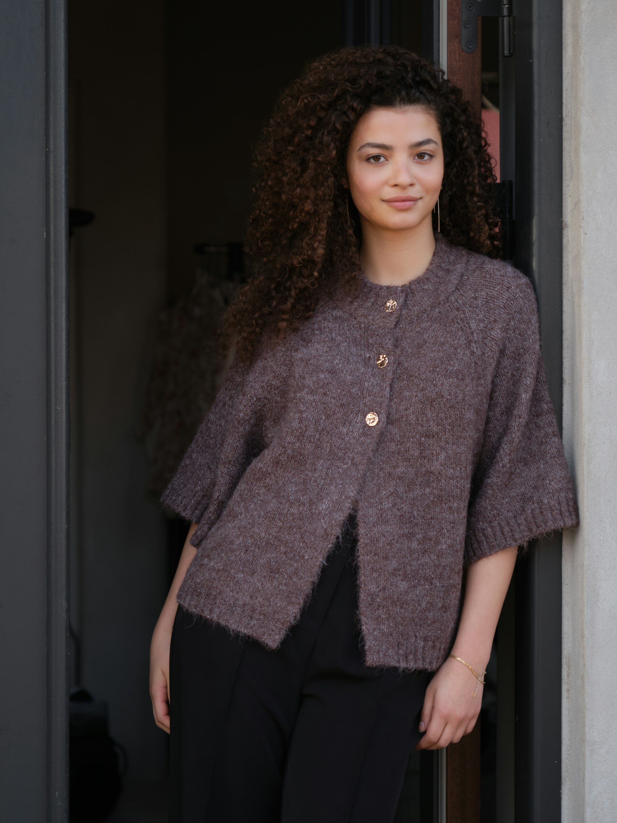 Benuta Fluffy Knit Cardigan