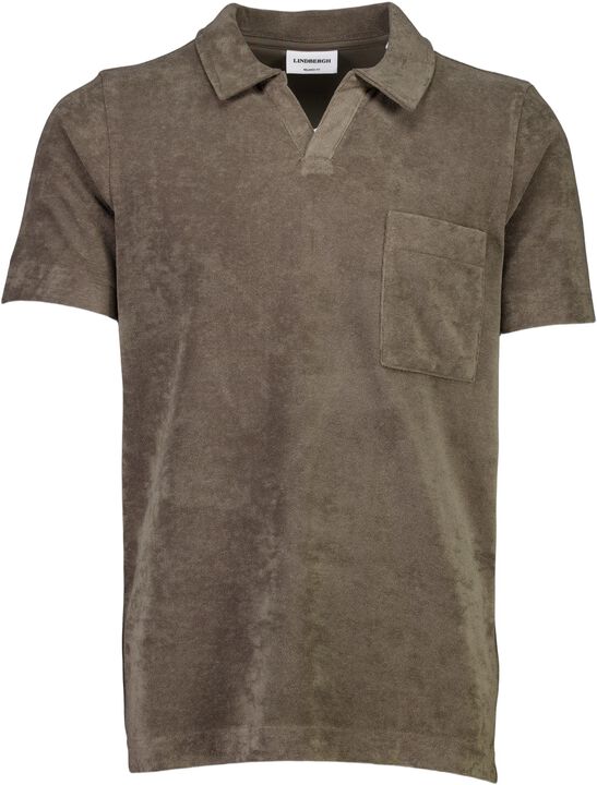 Towel v-neck polo S/S