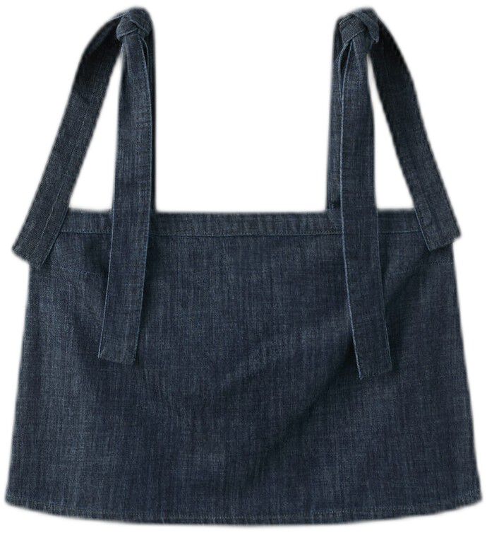 Strapless denim top