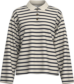 SLFWADA LS STRIPE COLLAR TOP