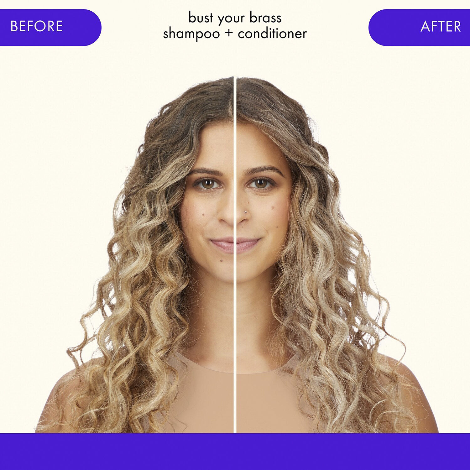 Bust Your Brass Cool Blond - Shampoo mod gule toner