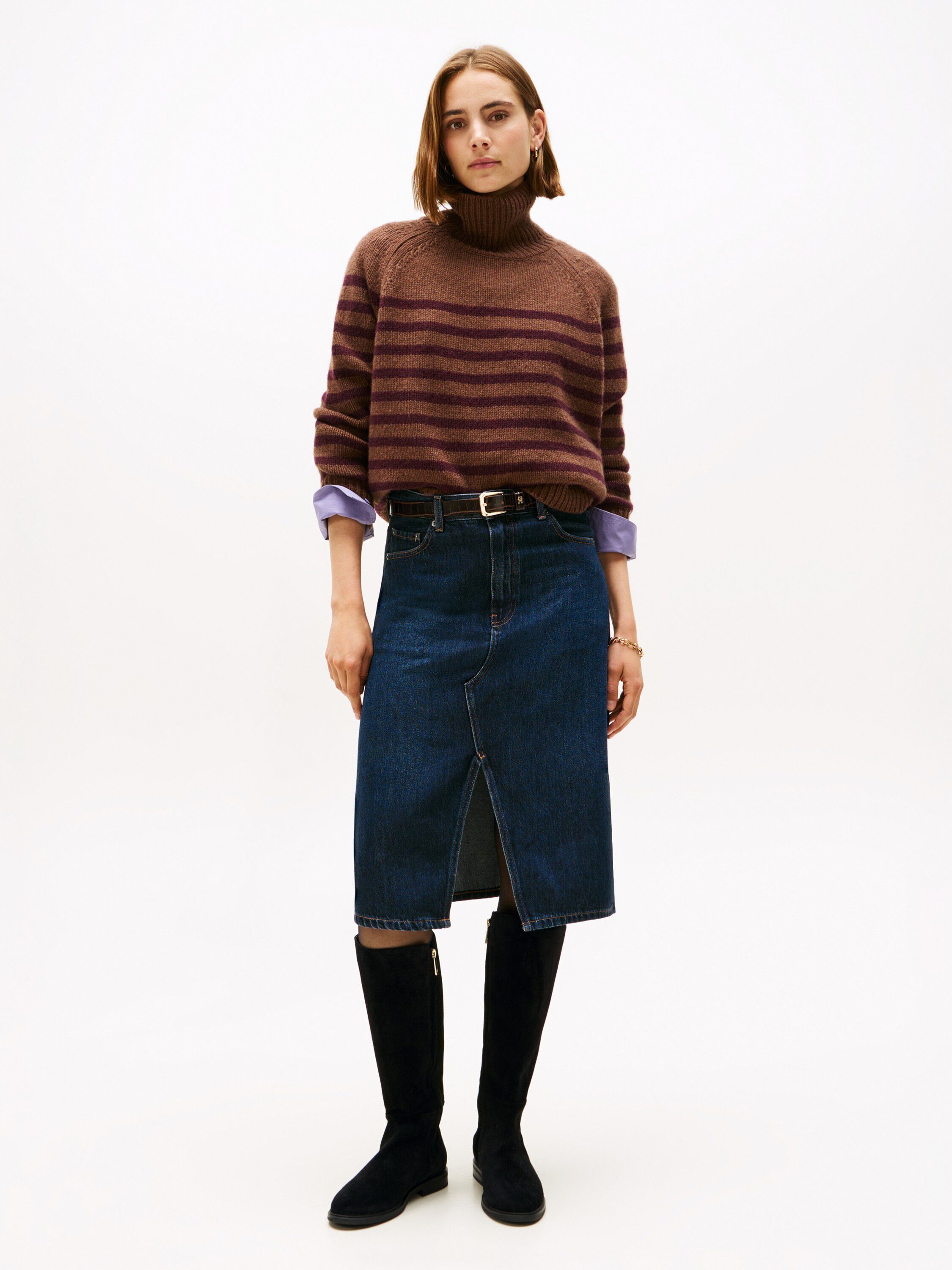 FLAG SUEDE LONG BOOT