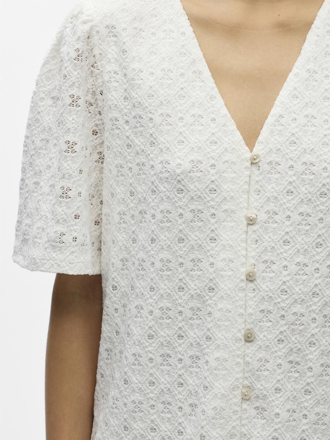 OBJLAILA 2/4 RE V-NECK DRESS NOOS