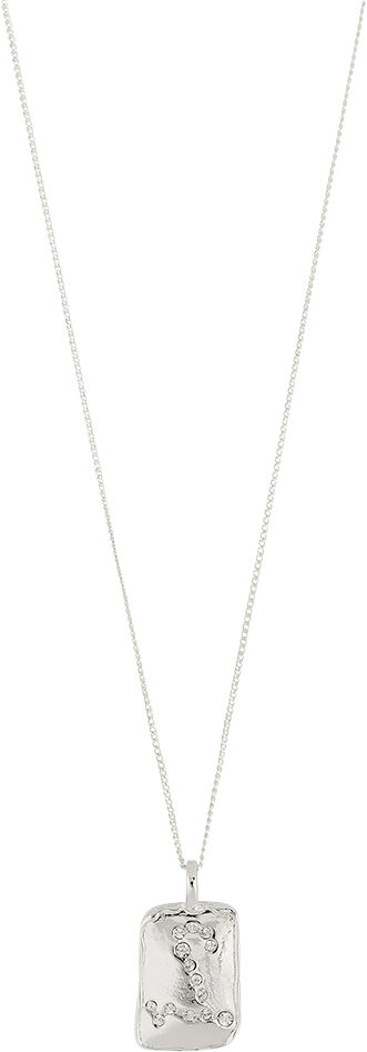 PISCES recycled Zodiac Sign necklace, silver-plated
