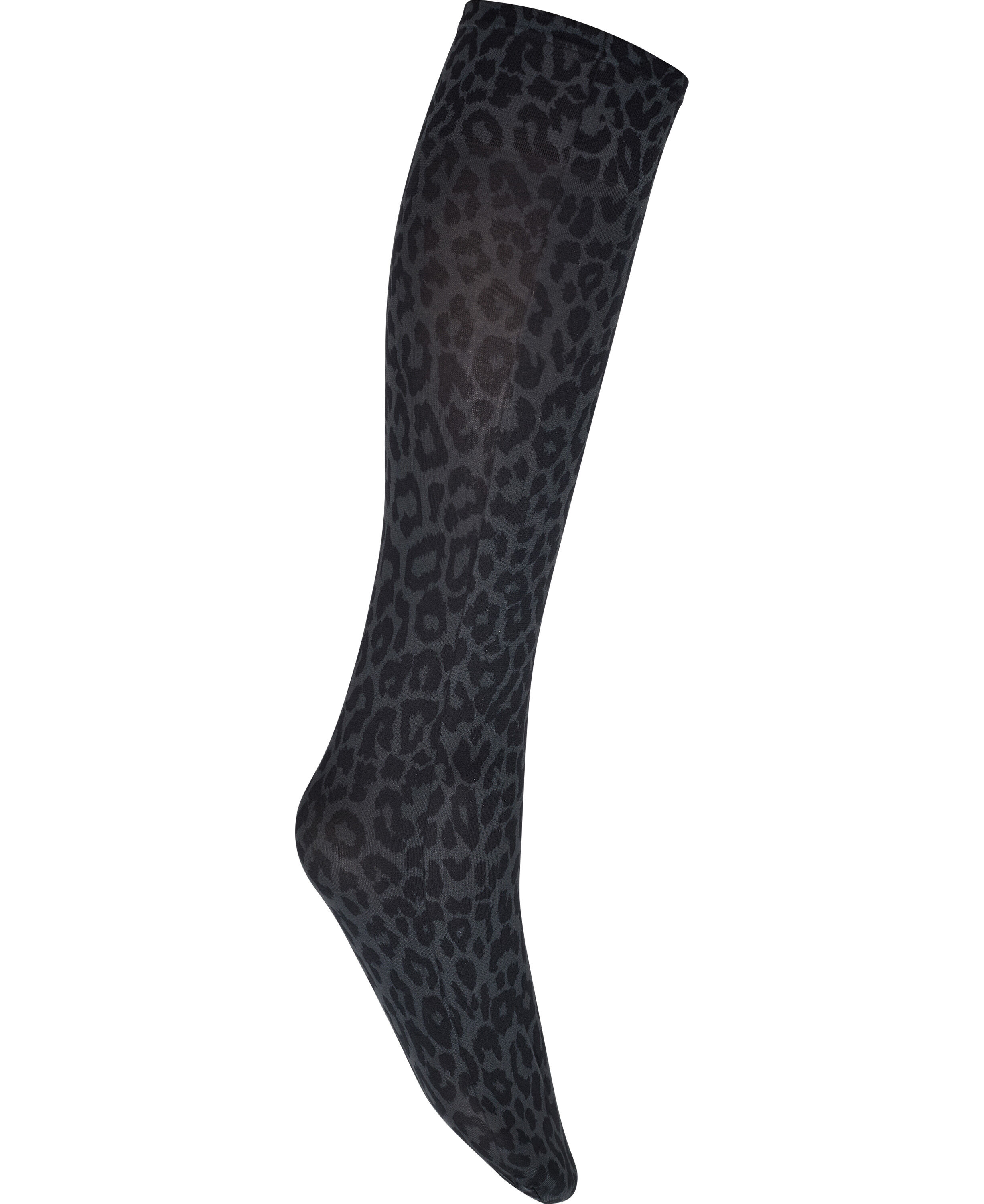 Leopard knee socks - 50 denier