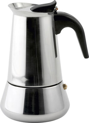 Espressokande stål 4 kopper