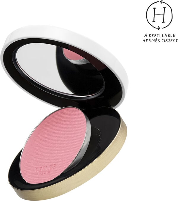 Rose Hermès, silky blush powder refill, Rose Plume