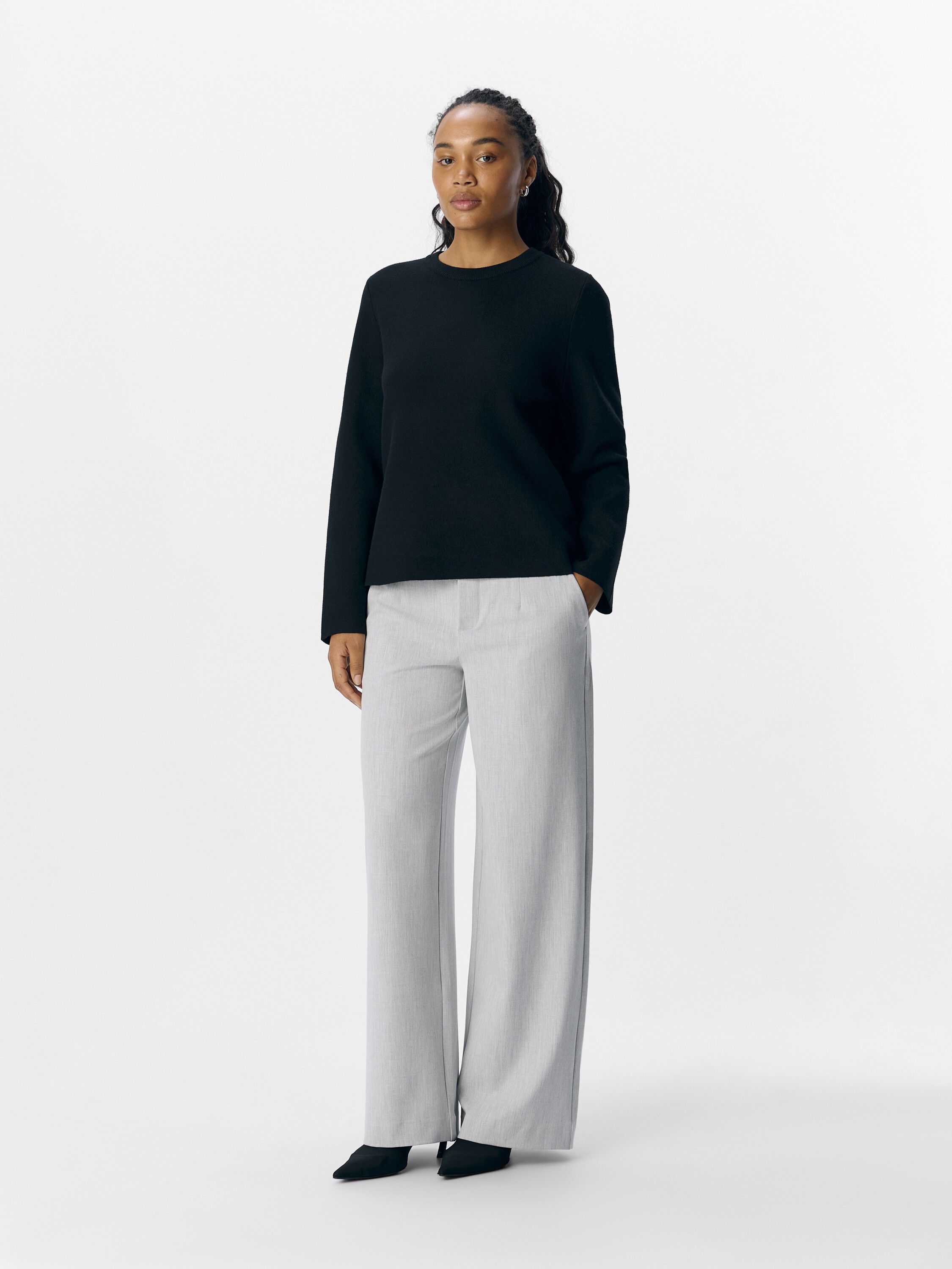OBJREYNARD SQUARE SLEEVE O-NECK NOO
