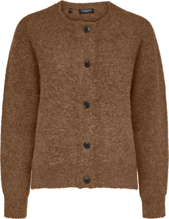 SLFLULU LS KNIT SHORT CARDIGAN NOOS