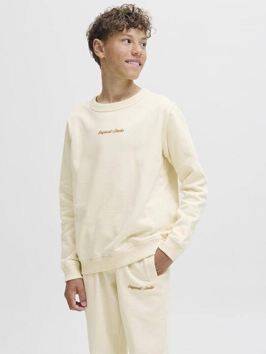 JORNORREBRO EMB SWEAT CREW NOOS JNR