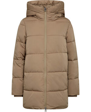 Hood quilted coat
