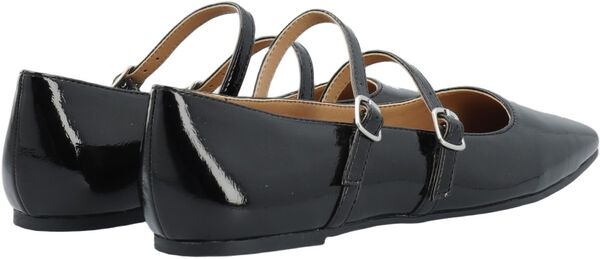 BIAROSE Karré Double Mary Jane Flat Faux Leather