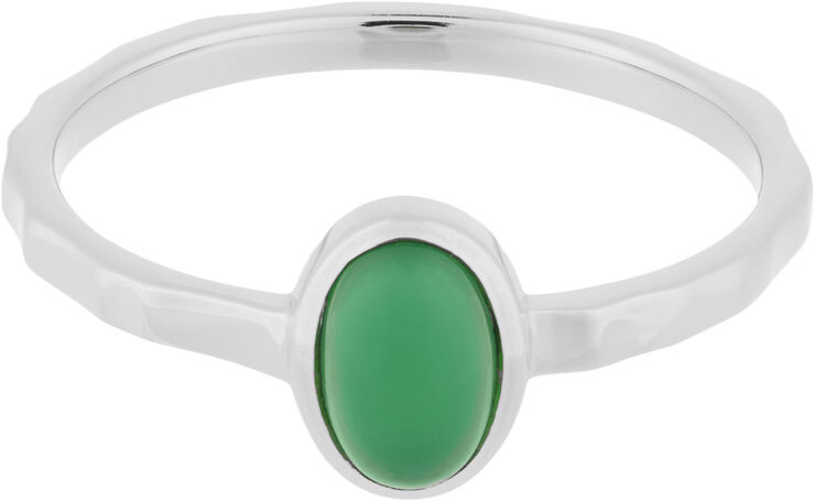 Shine Green Ring - Chalcedony, size 55