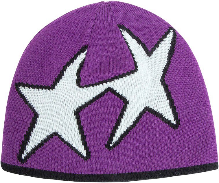 Reversible Icon Black/Purple Beanie