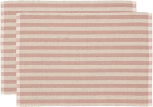 Dækkeserviet 33x48 2-pk Statement Stripe Rose