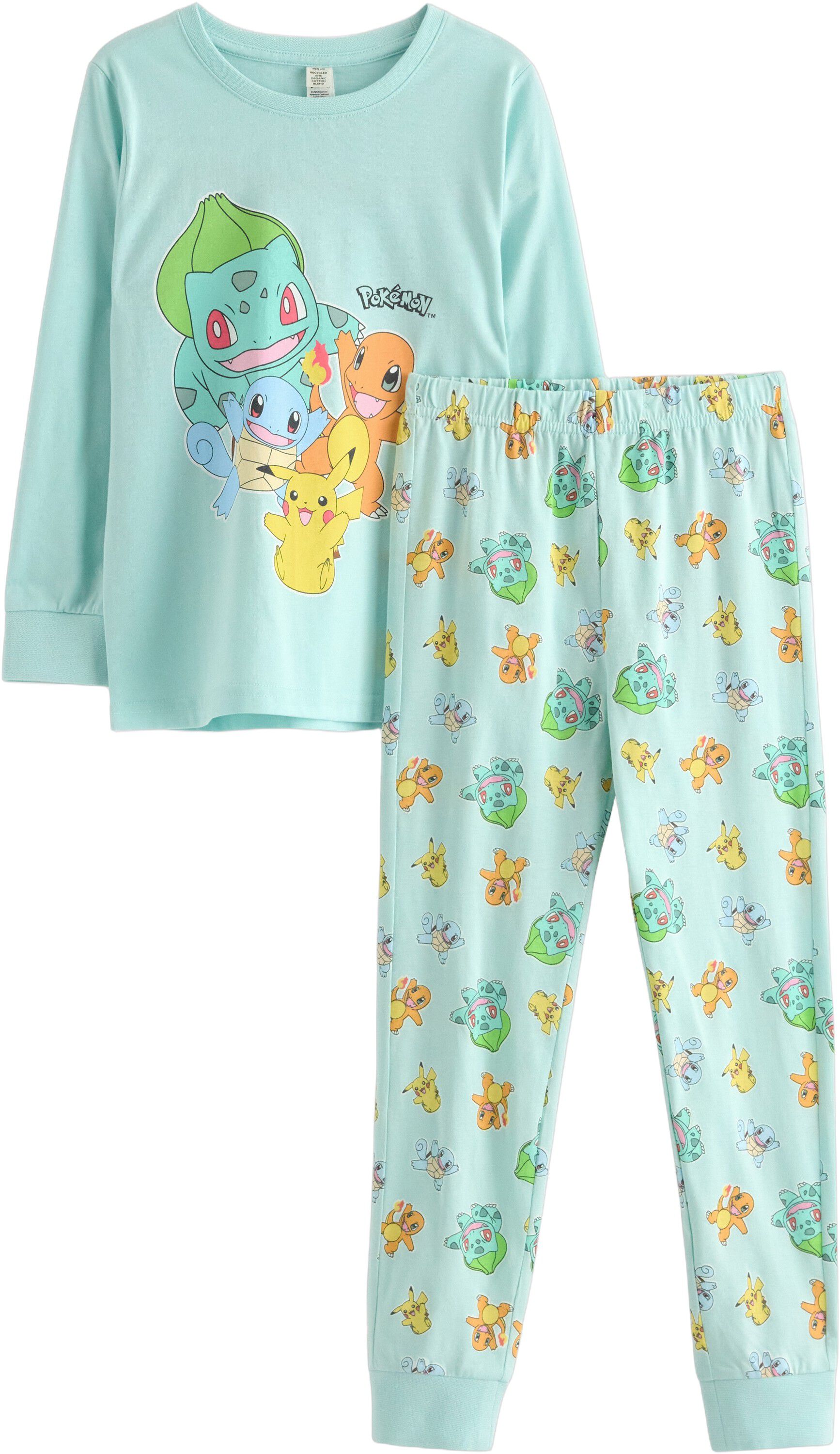 Pyjama set in soft cotton with a lo