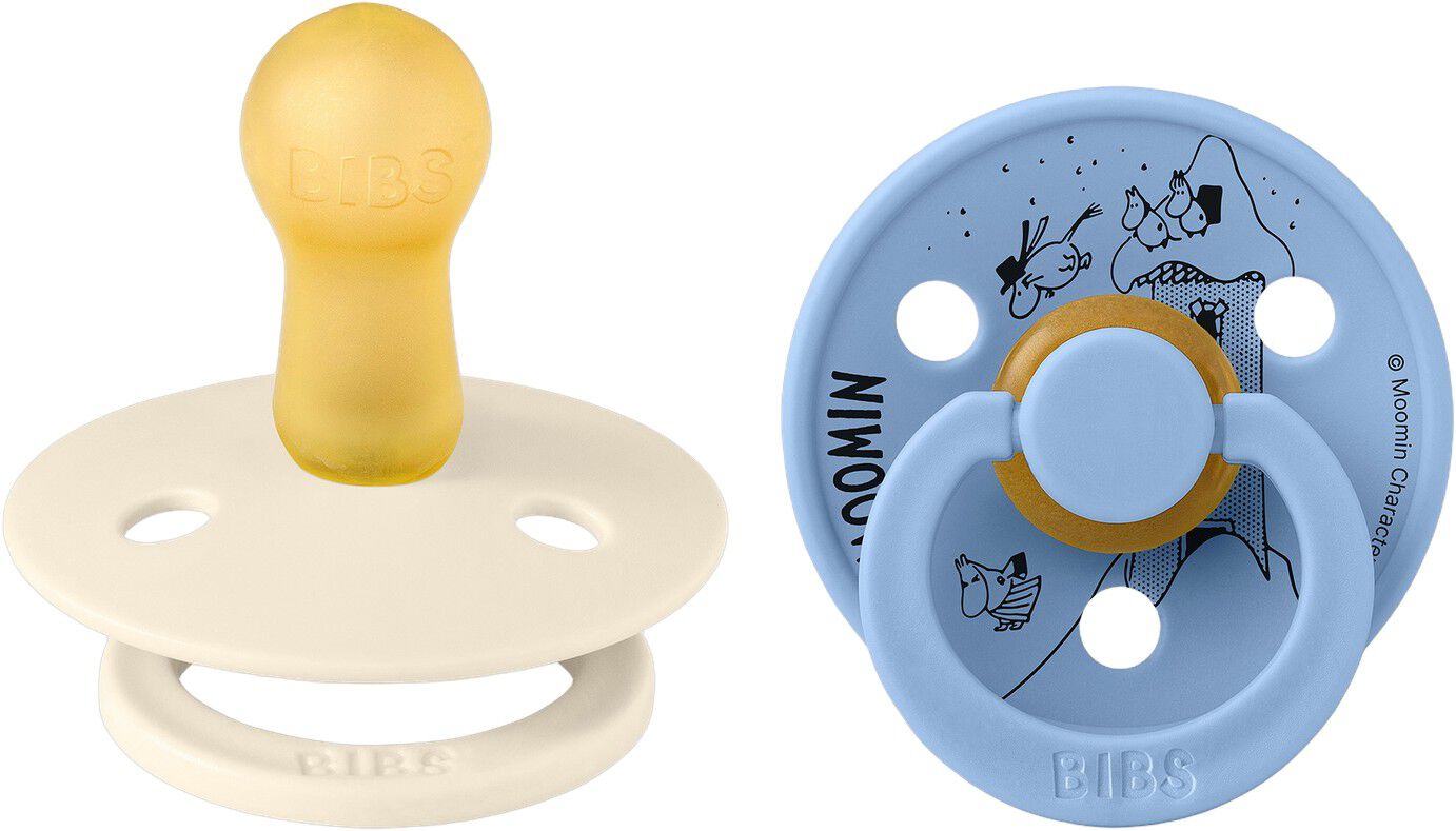 BIBS x Moomins Pacifier Colour Mymble 2 PACK Latex Size 2 Iv