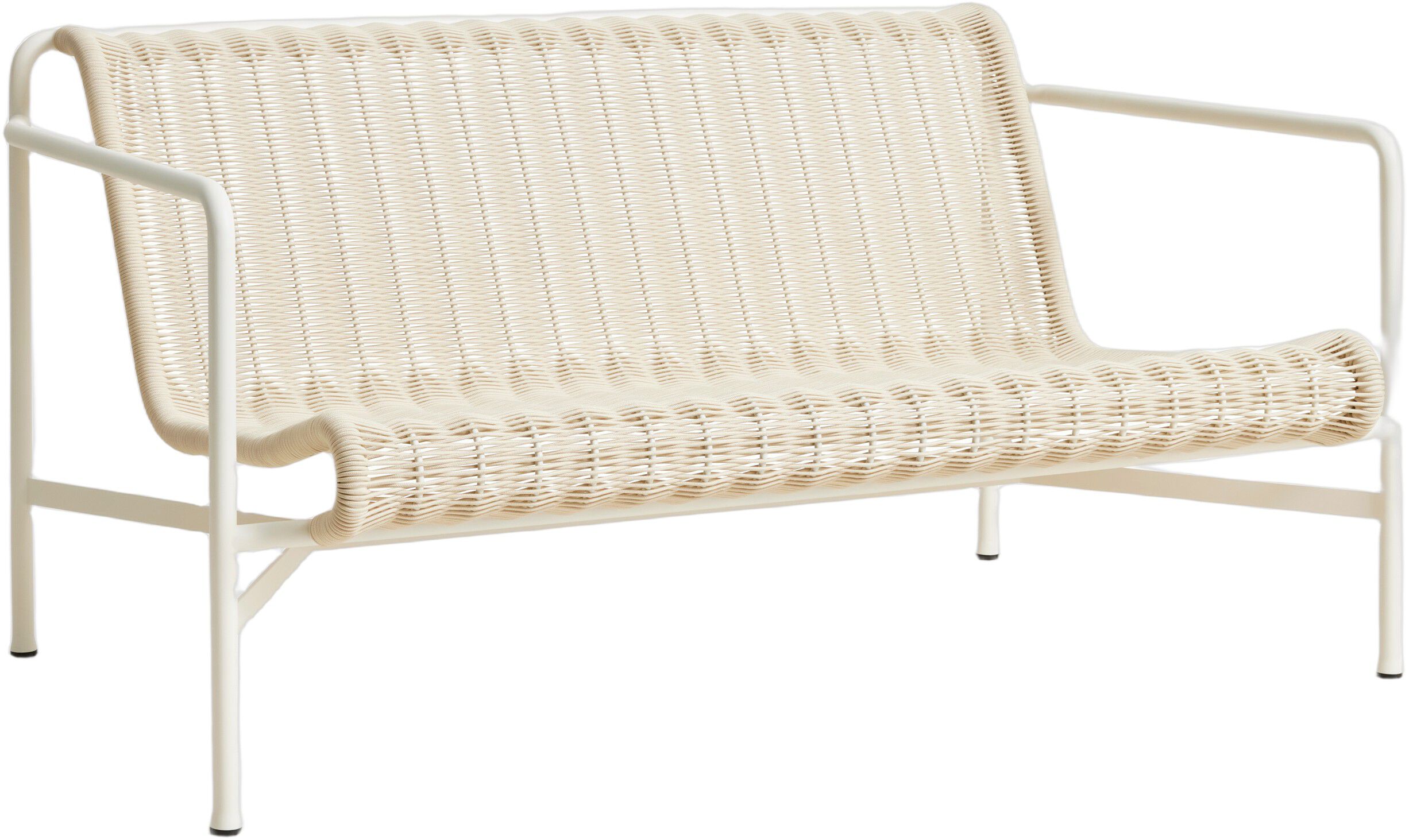 Palissade Cord Lounge Sofa-Cream wh
