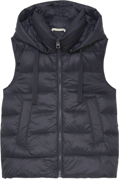 BNOS recycled no down, vest, detach