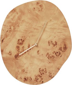 Melt Wall Clock - Natural Burl