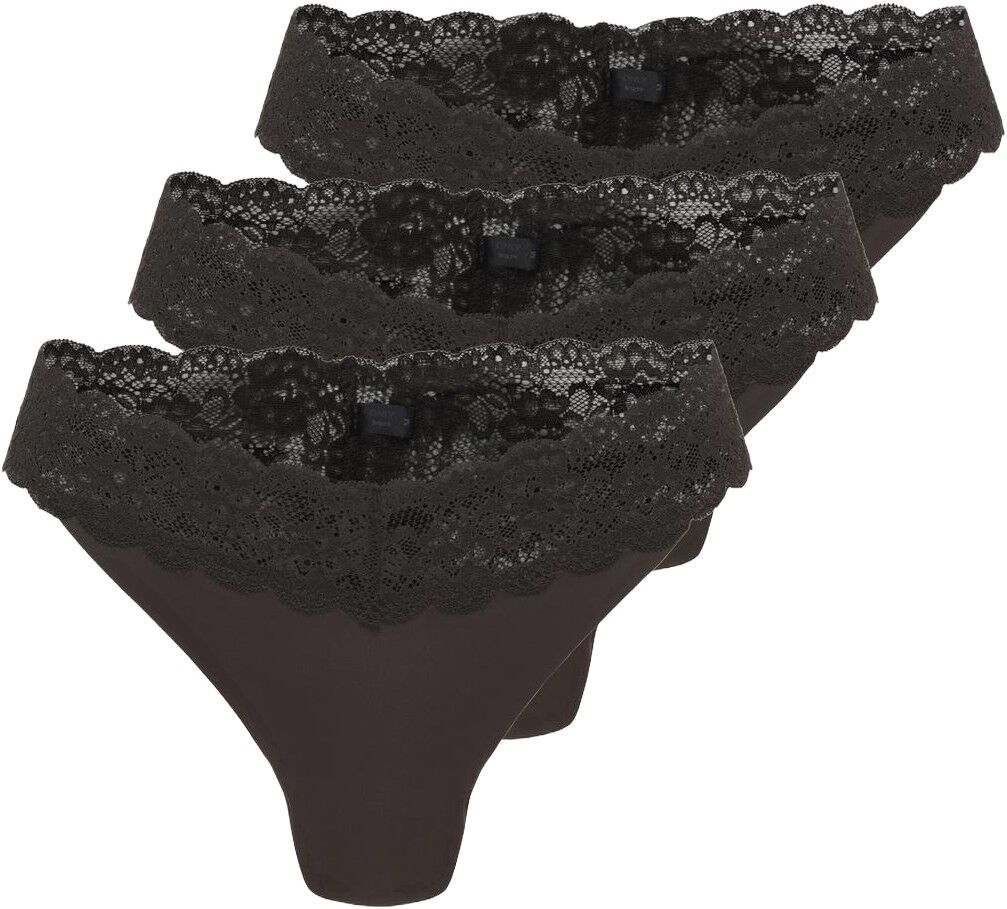 Onlchloe Lace S.S Thong 3-Pack Acc Noos