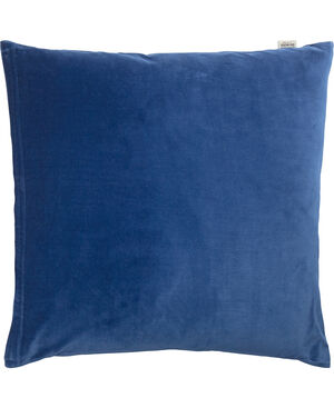 VELVET/BLUE, PYNTEPUDE 48x48 CM