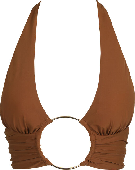 Lita trekantet bikinitop med vattering