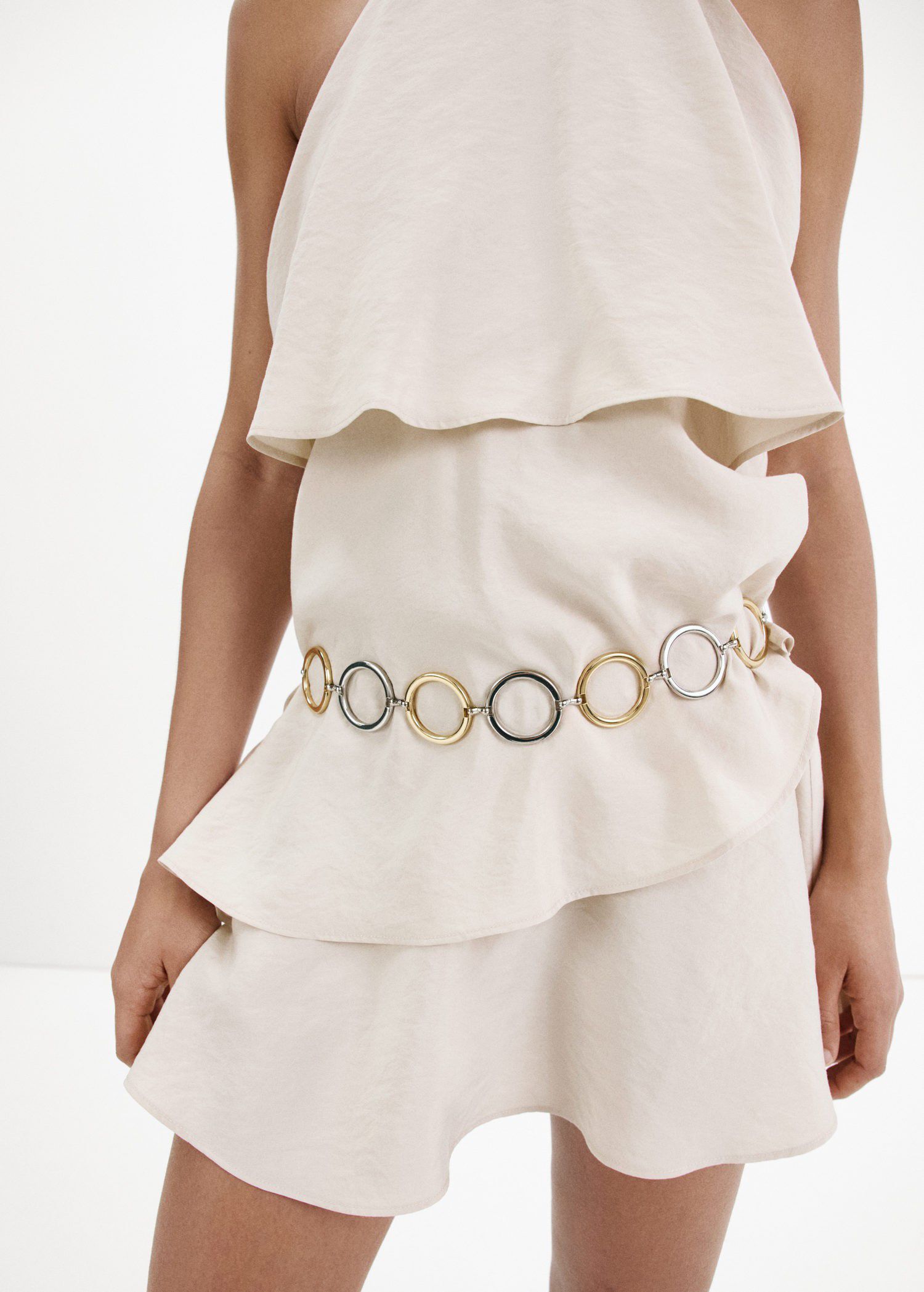 Modal dress with ruffles