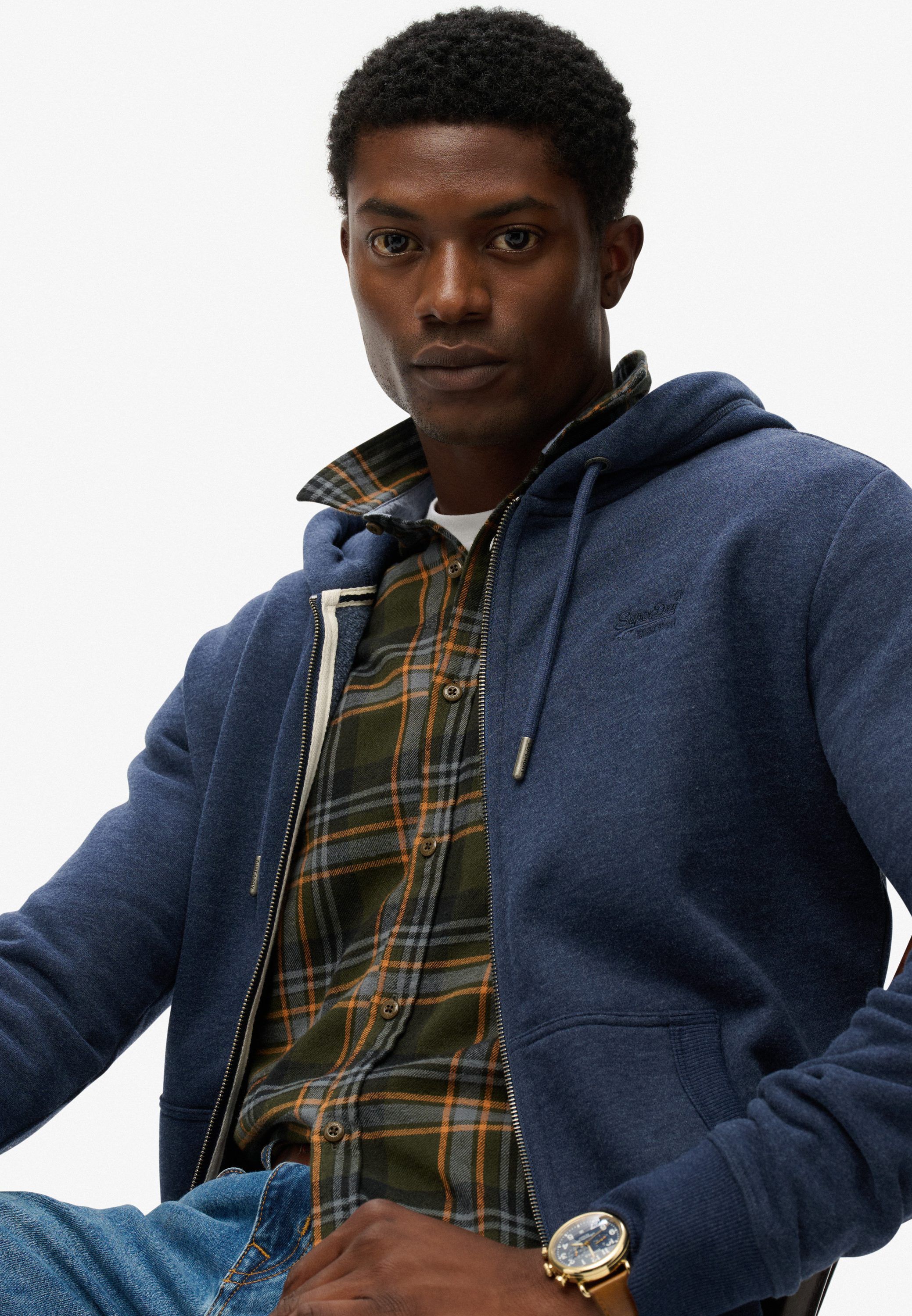 ESSENTIAL LOGO ZIP HOODIE HB